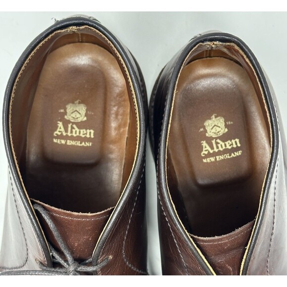 Alden Chukka Boots Men’s 11 B/D Brown Chromexcel Lace Up Leather Sole Shoes main image 8